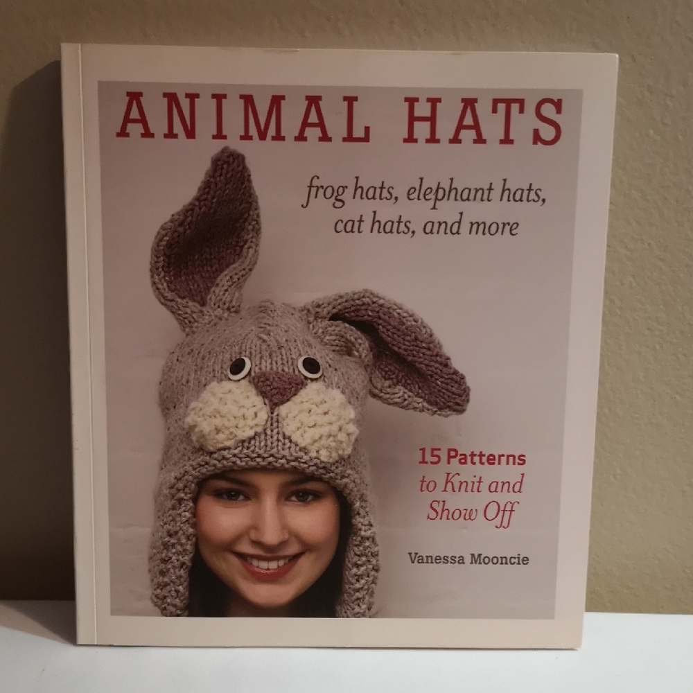 Animal Hats Knitting Pattern Book by Vanessa Mooncie - 15 Patterns and 127 Pages